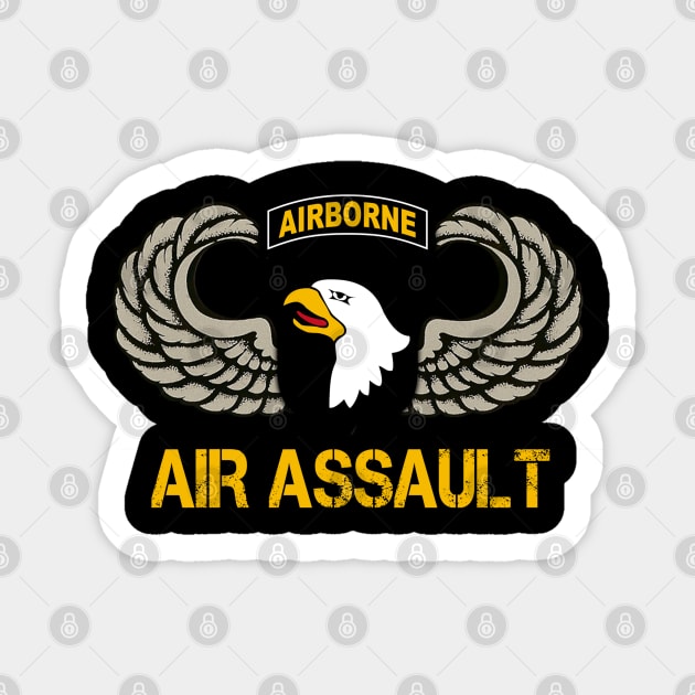 101st Airborne Shirt - "Air Assault" - Veterans Day Sticker by floridadori